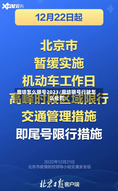 廊坊怎么限号2023/廊坊限号行驶怎么处罚
