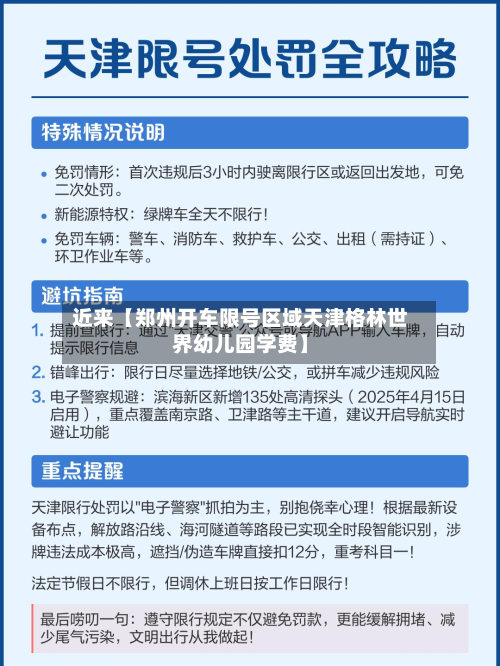 近来【郑州开车限号区域天津格林世界幼儿园学费】