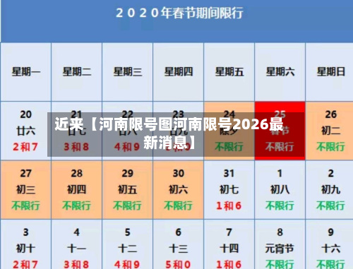 近来【河南限号图河南限号2026最新消息】