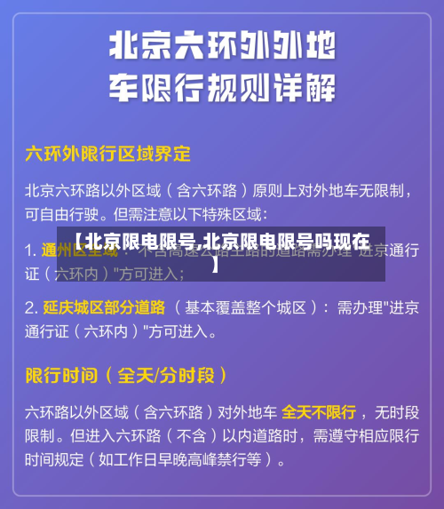 【北京限电限号,北京限电限号吗现在】