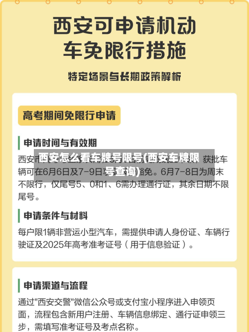 西安怎么看车牌号限号(西安车牌限号查询)