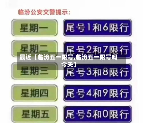最近【临汾五一限号,临汾五一限号吗今天】