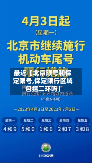 最近【北京限号和保定限号,保定限行区域包括二环吗】