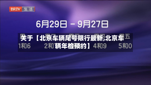 关于【北京车辆尾号限行最新,北京车辆年检预约】