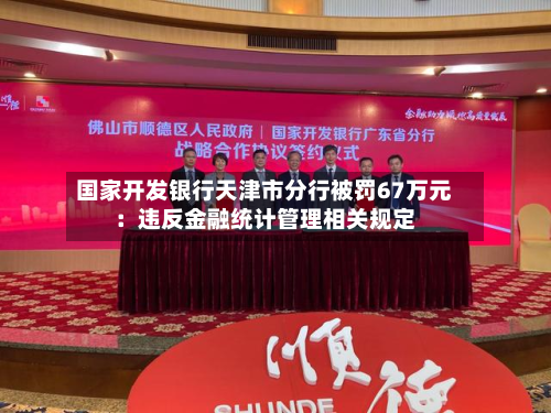 国家开发银行天津市分行被罚67万元：违反金融统计管理相关规定-第2张图片