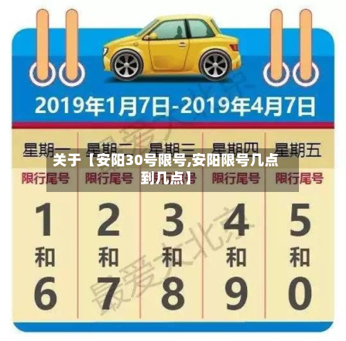 关于【安阳30号限号,安阳限号几点到几点】-第2张图片