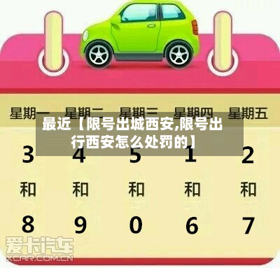 最近【限号出城西安,限号出行西安怎么处罚的】-第2张图片