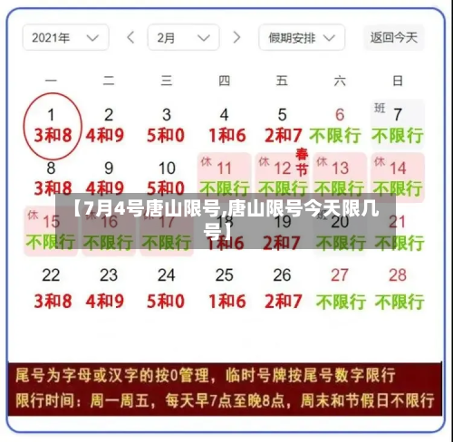 【7月4号唐山限号,唐山限号今天限几号】
