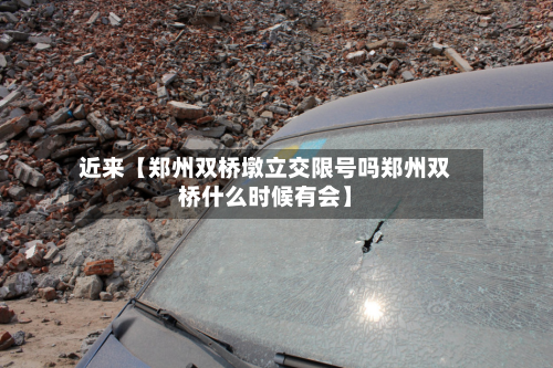 近来【郑州双桥墩立交限号吗郑州双桥什么时候有会】