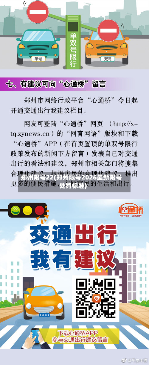 郑州限号22(郑州限号2026最新限号处罚标准)