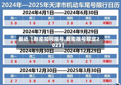 最近【新密如何限号,新密限号规定2023】