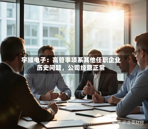 宇顺电子:高管事项系其他任职企业历史问题,公司经营正常